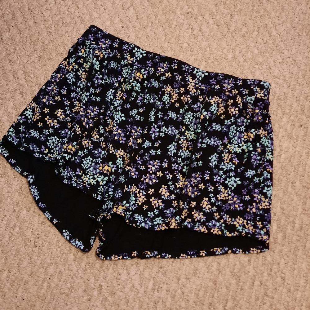 ‼️ Floral Pajama Shorts sz 1X